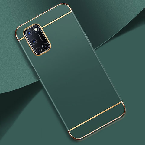 Coque Bumper Luxe Metal et Plastique Etui Housse T01 pour Oppo A72 Vert