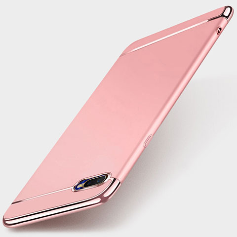 Coque Bumper Luxe Metal et Plastique Etui Housse T01 pour Oppo R15X Or Rose