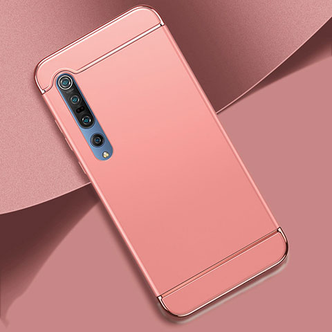 Coque Bumper Luxe Metal et Plastique Etui Housse T01 pour Xiaomi Mi 10 Pro Or Rose