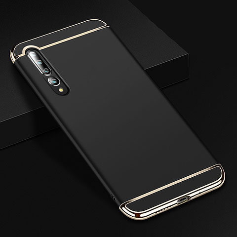 Coque Bumper Luxe Metal et Plastique Etui Housse T02 pour Xiaomi Mi 10 Pro Noir