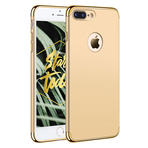 Coque Bumper Luxe Metal et Plastique F05 pour Apple iPhone 7 Plus Or