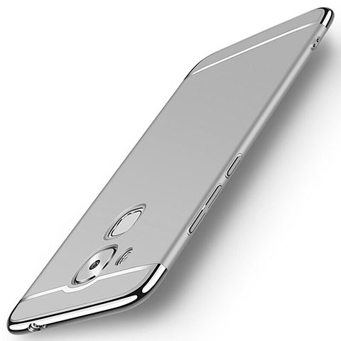 Coque Bumper Luxe Metal et Plastique M01 pour Huawei G9 Plus Argent