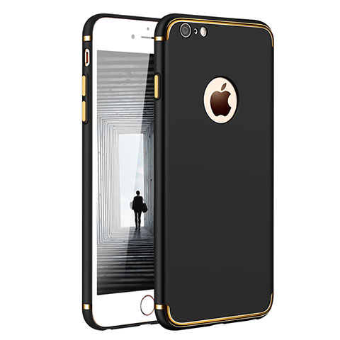 Coque Bumper Luxe Metal et Plastique M02 pour Apple iPhone 6S Noir