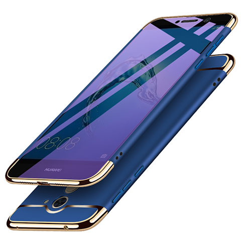 Coque Bumper Luxe Metal et Plastique pour Huawei Enjoy 7 Plus Bleu