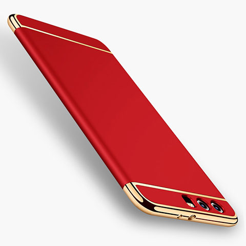 Coque Bumper Luxe Metal et Plastique pour Huawei Honor 9 Premium Rouge