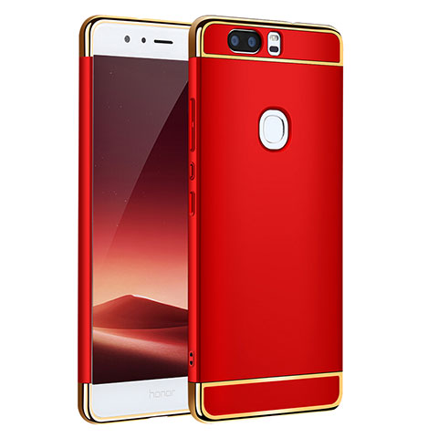 Coque Bumper Luxe Metal et Plastique pour Huawei Honor V8 Rouge