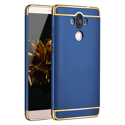 Coque Bumper Luxe Metal et Plastique pour Huawei Mate 9 Bleu