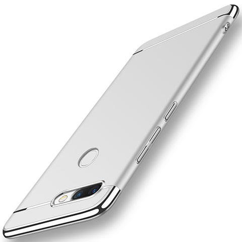 Coque Bumper Luxe Metal et Plastique pour Huawei Nova 2 Argent