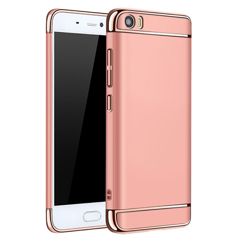 Coque Bumper Luxe Metal et Plastique pour Xiaomi Mi 5 Or Rose