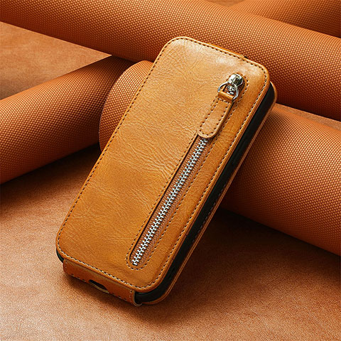 Coque Clapet Portefeuille Cuir S01D pour Xiaomi Redmi 11A 4G Marron