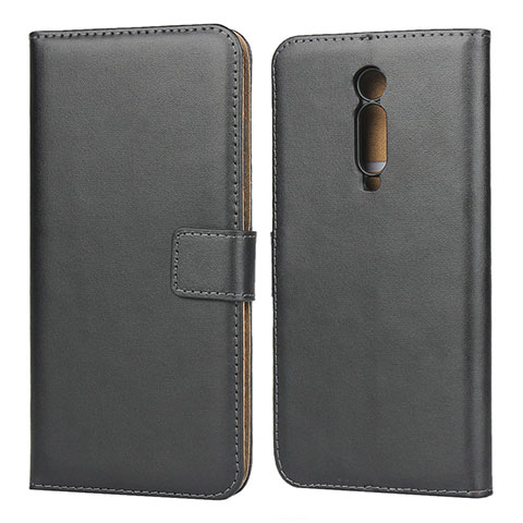 Coque Clapet Portefeuille Livre Cuir K01 pour Xiaomi Mi 9T Pro Noir