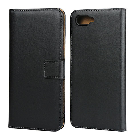 Coque Clapet Portefeuille Livre Cuir L01 pour Oppo RX17 Neo Noir