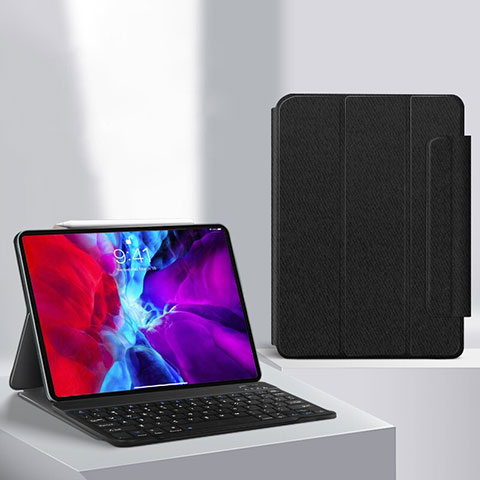 Coque Clapet Portefeuille Livre Cuir L04 pour Apple iPad Pro 11 (2022) Noir