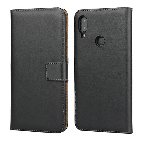 Coque Clapet Portefeuille Livre Cuir L04 pour Xiaomi Redmi Note 7 Pro Noir