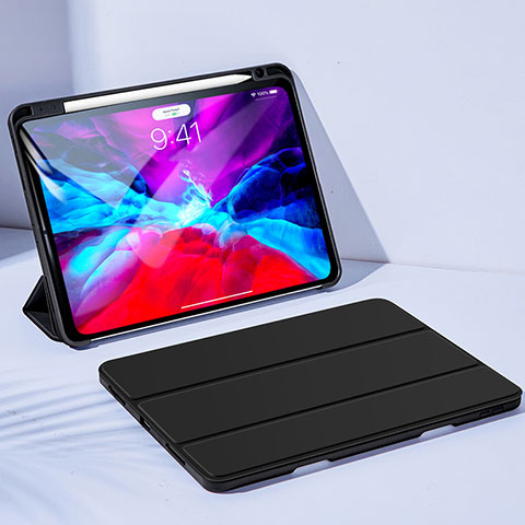 Coque Clapet Portefeuille Livre Cuir pour Apple iPad Pro 11 (2022) Noir