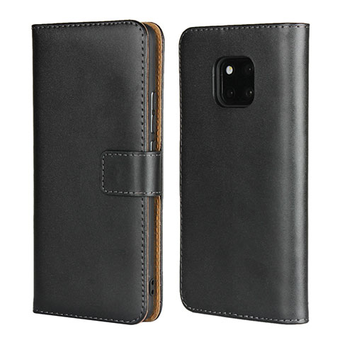 Coque Clapet Portefeuille Livre Cuir pour Huawei Mate 20 Pro Noir