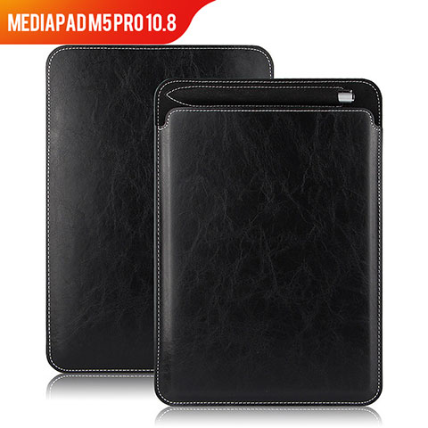 Coque Clapet Portefeuille Livre Cuir pour Huawei MediaPad M5 Pro 10.8 Noir