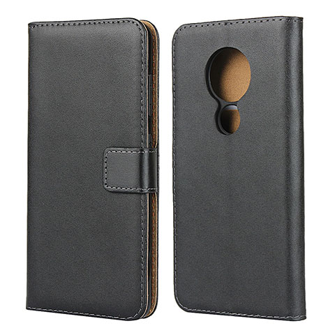 Coque Clapet Portefeuille Livre Cuir pour Nokia 6.2 Noir