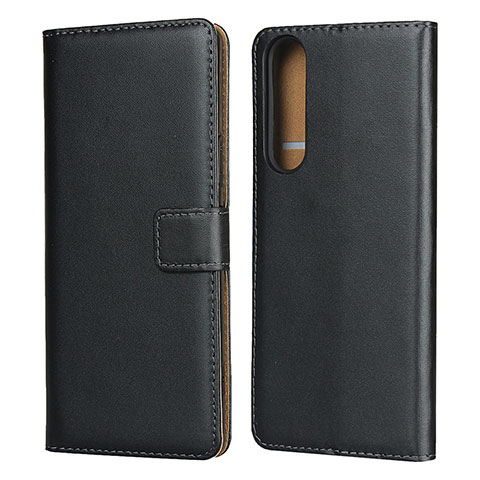 Coque Clapet Portefeuille Livre Cuir pour Sony Xperia 1 II Noir