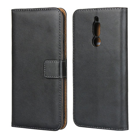 Coque Clapet Portefeuille Livre Cuir pour Xiaomi Redmi 8 Noir