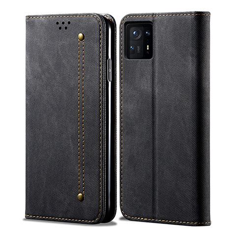 Coque Clapet Portefeuille Livre Tissu pour Xiaomi Mi Mix 4 5G Noir