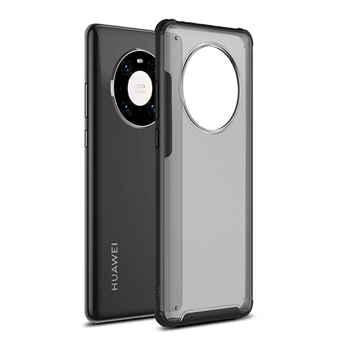 Coque Contour Silicone et Plastique Housse Etui Mat pour Huawei Mate 40 Noir