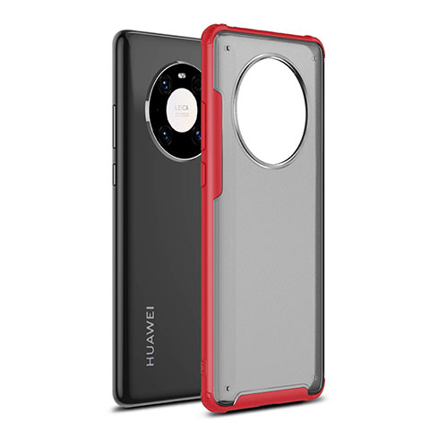 Coque Contour Silicone et Plastique Housse Etui Mat pour Huawei Mate 40 Rouge