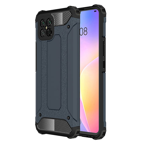 Coque Contour Silicone et Plastique Housse Etui Mat pour Huawei Nova 8 SE 5G Bleu Royal