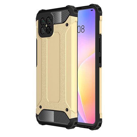 Coque Contour Silicone et Plastique Housse Etui Mat pour Huawei Nova 8 SE 5G Or