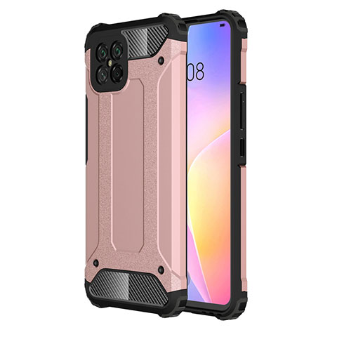 Coque Contour Silicone et Plastique Housse Etui Mat pour Huawei Nova 8 SE 5G Or Rose