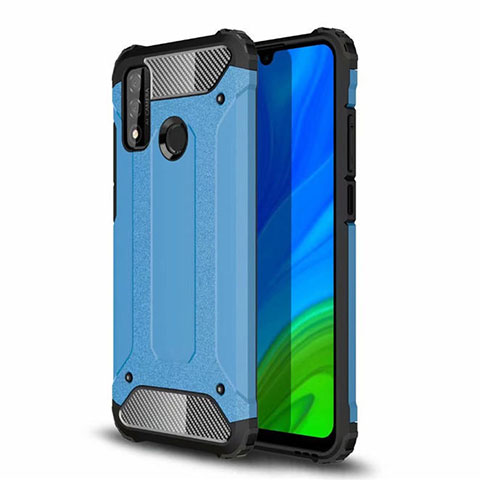 Coque Contour Silicone et Plastique Housse Etui Mat pour Huawei Nova Lite 3 Plus Bleu Ciel