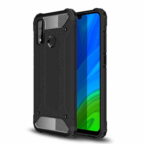 Coque Contour Silicone et Plastique Housse Etui Mat pour Huawei Nova Lite 3 Plus Noir