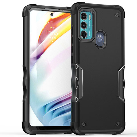 Coque Contour Silicone et Plastique Housse Etui Mat pour Motorola Moto Edge 20 Lite 5G Noir