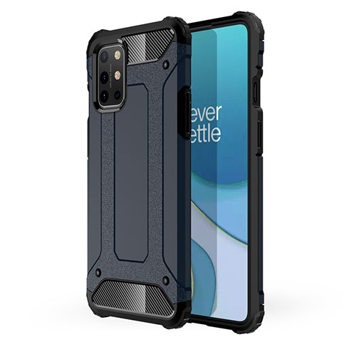 Coque Contour Silicone et Plastique Housse Etui Mat pour OnePlus 8T 5G Bleu Royal