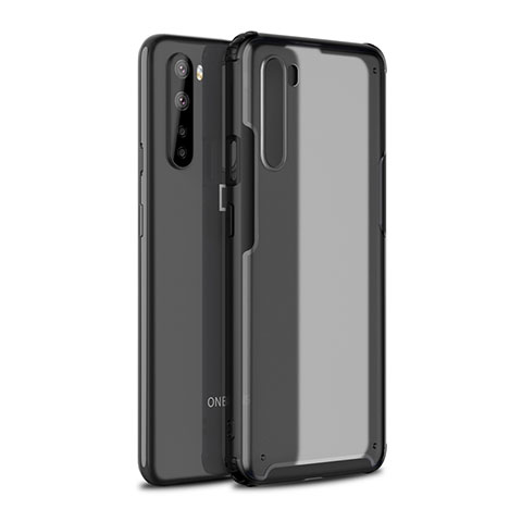 Coque Contour Silicone et Plastique Housse Etui Mat pour OnePlus Nord Noir