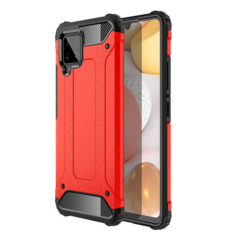 Coque Contour Silicone et Plastique Housse Etui Mat pour Samsung Galaxy A42 5G Rouge