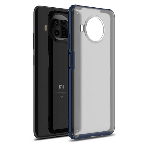 Coque Contour Silicone et Plastique Housse Etui Mat pour Xiaomi Mi 10i 5G Bleu