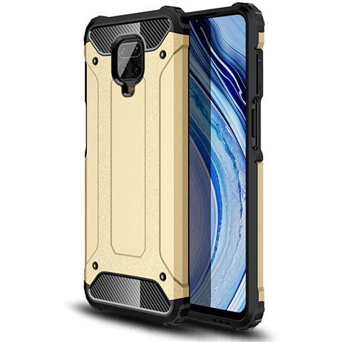 Coque Contour Silicone et Plastique Housse Etui Mat pour Xiaomi Poco M2 Pro Or