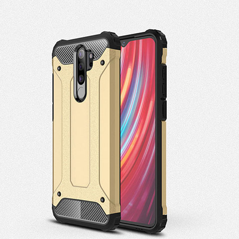 Coque Contour Silicone et Plastique Housse Etui Mat pour Xiaomi Redmi Note 8 Pro Or