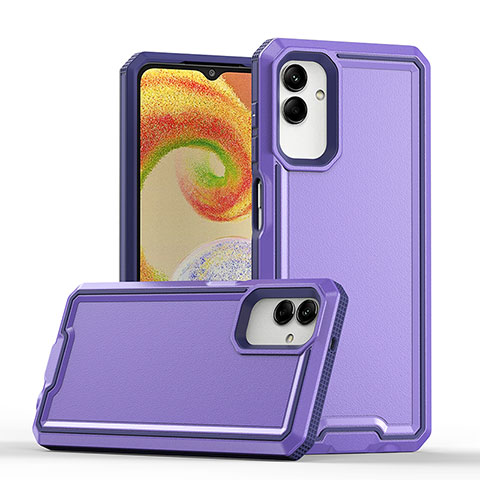 Coque Contour Silicone et Plastique Housse Etui Mat QW1 pour Samsung Galaxy A05 Violet