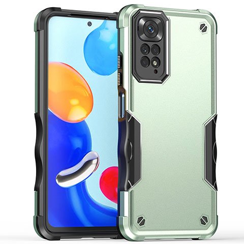 Coque Contour Silicone et Plastique Housse Etui Mat QW1 pour Xiaomi Redmi Note 12 Pro 4G Pastel Vert