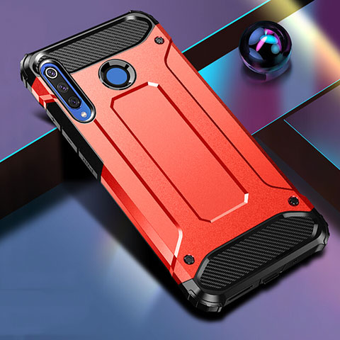 Coque Contour Silicone et Plastique Housse Etui Mat R01 pour Huawei Nova 4e Rouge