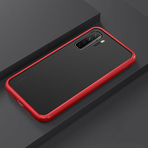 Coque Contour Silicone et Plastique Housse Etui Mat R01 pour Huawei Nova 7 SE 5G Rouge