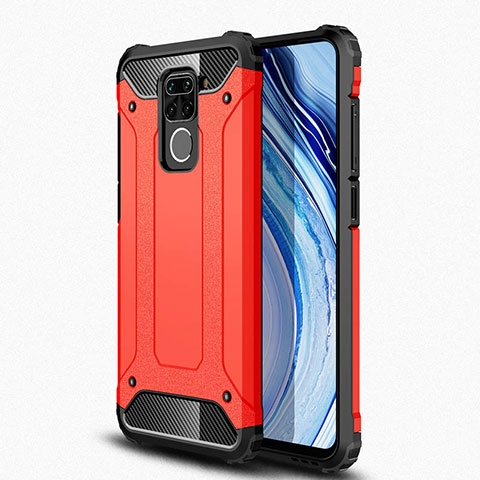 Coque Contour Silicone et Plastique Housse Etui Mat R01 pour Xiaomi Redmi 10X 4G Rouge