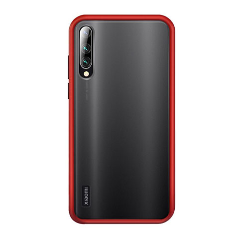 Coque Contour Silicone et Plastique Housse Etui Mat R02 pour Xiaomi Mi A3 Rouge