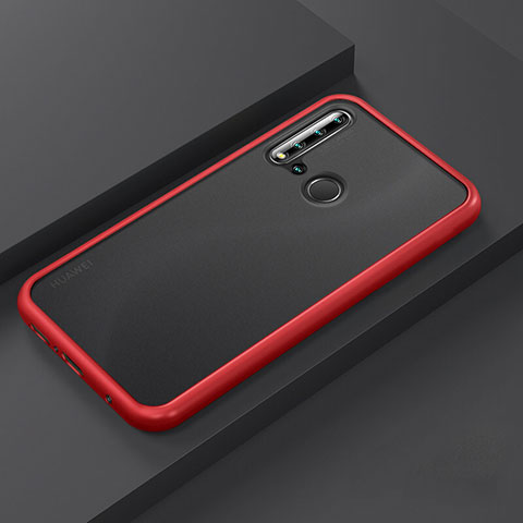 Coque Contour Silicone et Plastique Housse Etui Mat R03 pour Huawei Nova 5i Rouge