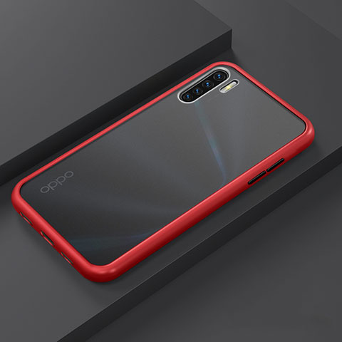 Coque Contour Silicone et Plastique Housse Etui Mat R03 pour Oppo K7 5G Rouge