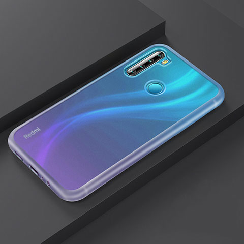 Coque Contour Silicone et Plastique Housse Etui Mat R03 pour Xiaomi Redmi Note 8T Blanc