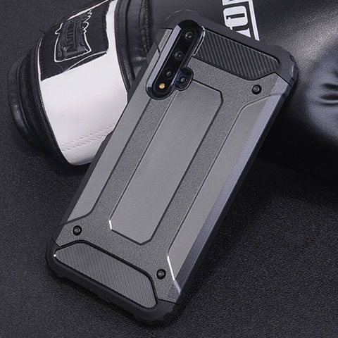 Coque Contour Silicone et Plastique Housse Etui Mat R04 pour Huawei Nova 5 Pro Noir