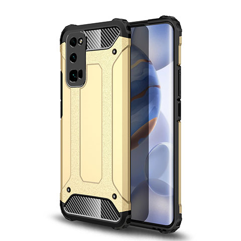 Coque Contour Silicone et Plastique Housse Etui Mat U01 pour Huawei Honor 30 Pro Or